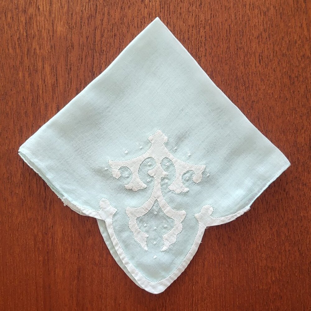 Uniquely Patterned Delicate Vintage Handkerchief - image 1
